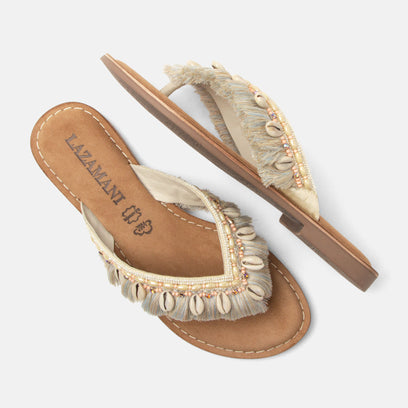 Annika Dames Teenslippers Offwhite