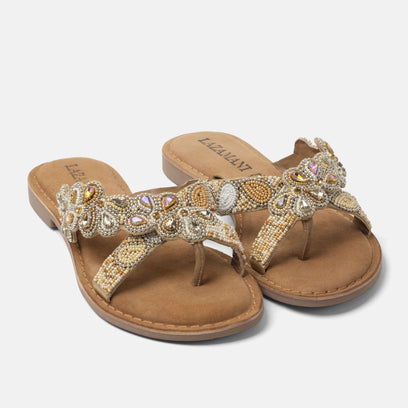 Pena Dames Teenslippers Beige