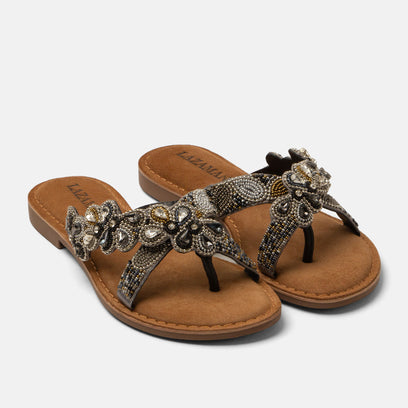 Pena Dames Teenslippers Grey