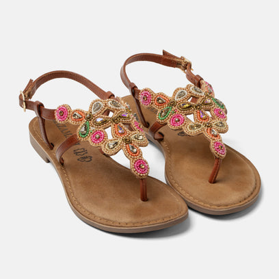 Dante Dames Sandalen Leer Pink