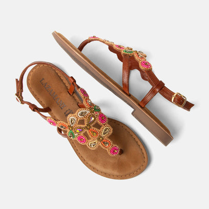 Dante Dames Sandalen Leer Pink