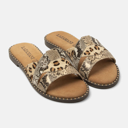 Suze Dames Slippers Beige