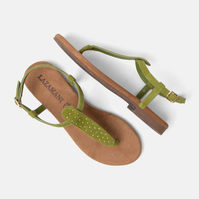 Minu Dames Sandalen Suede Green
