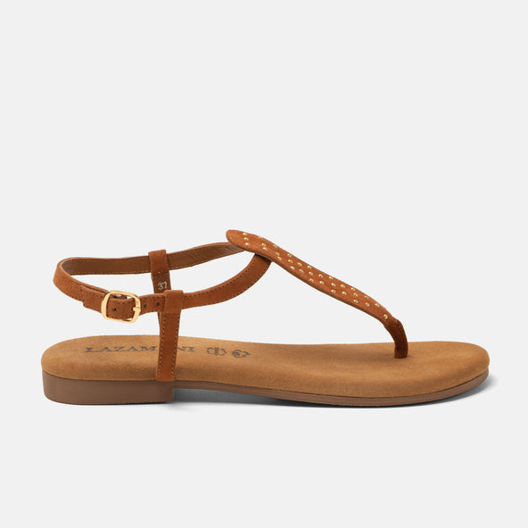 Minu Dames Sandalen Suede Tan Minu Dames Sandalen Suede Tan