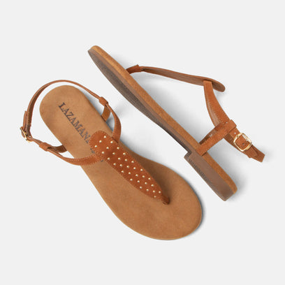 Minu Dames Sandalen Suede Tan