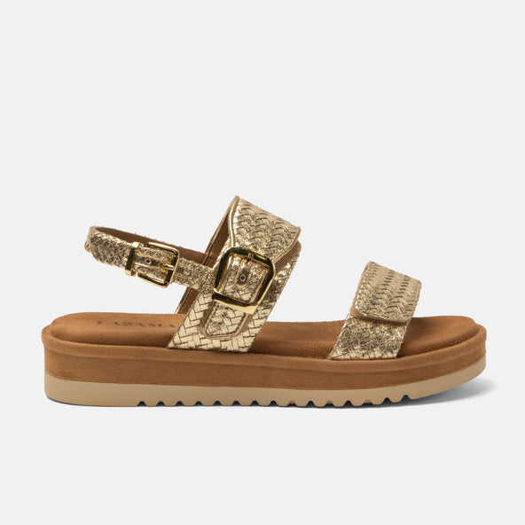 Fenna Dames Sandalen Gold Fenna Dames Sandalen Gold