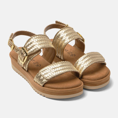 Fenna Dames Sandalen Gold