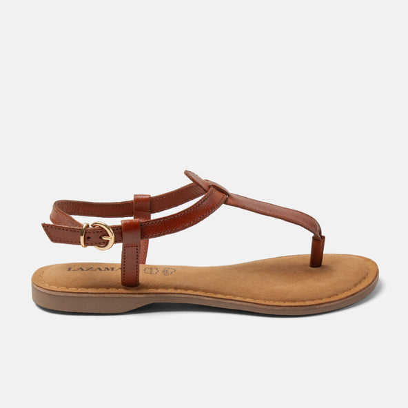 Imme Dames Sandalen Leer Tan Imme Dames Sandalen Leer Tan