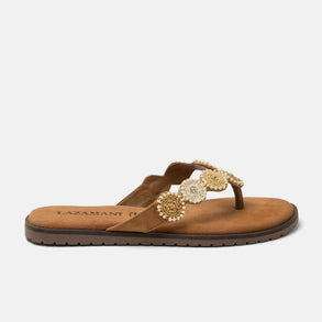 Mey Dames Teenslippers Beige Mey Dames Teenslippers Beige