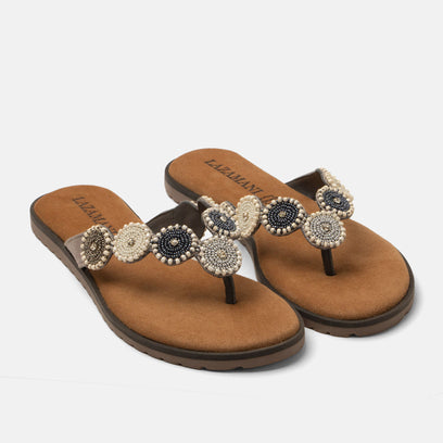 Mey Dames Teenslippers Grey