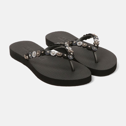Mallorca Beach Dames Slippers Black