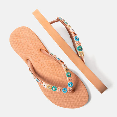 Mallorca Beach Dames Slippers Peach