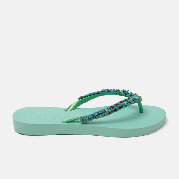 Palma Beach Dames Slippers Aqua Palma Beach Dames Slippers Aqua