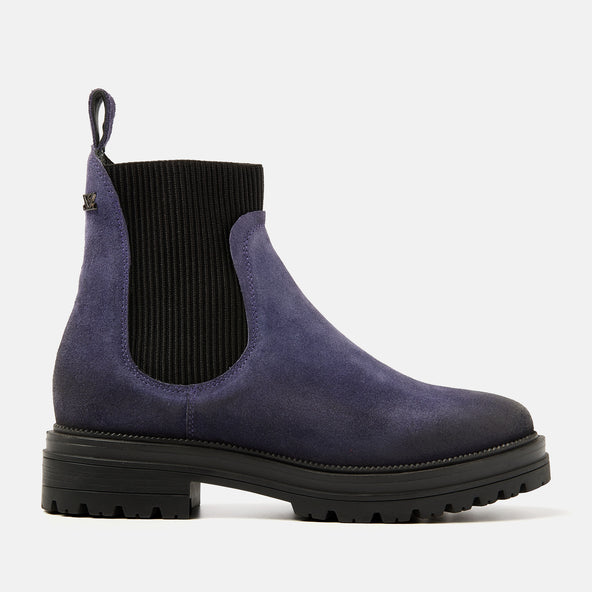 Beau Dames Chelsea Boots Suede Purple Beau Dames Chelsea Boots Suede Purple