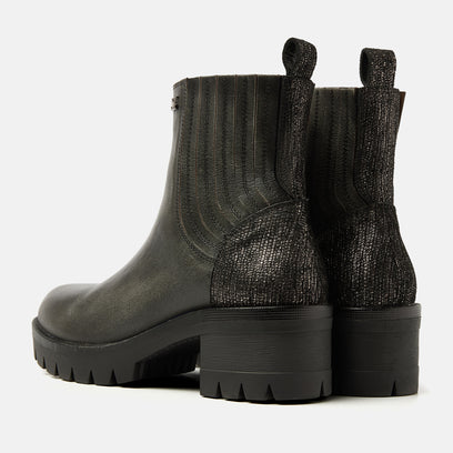 Fey Dames Chelsea Boots Leer Pewter