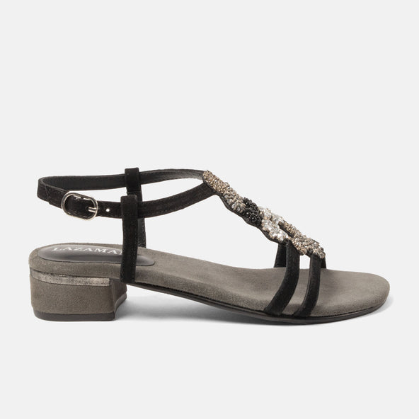 Estralla Dames Sandalen Suede Black Estralla Dames Sandalen Suede Black