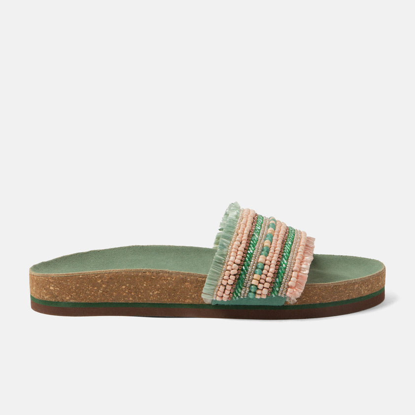 Florita Dames Slippers Sage