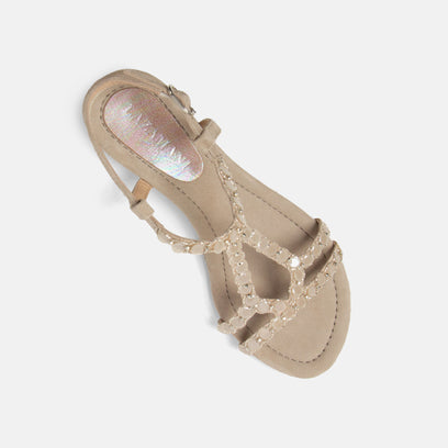 Izarra Dames Sandalen Suede Biscuit