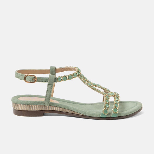 Izarra Dames Sandalen Suede Sage Izarra Dames Sandalen Suede Sage