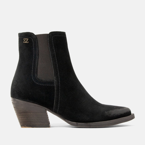 Annie Dames Enkellaarsjes Suede Black Annie Dames Enkellaarsjes Suede Black