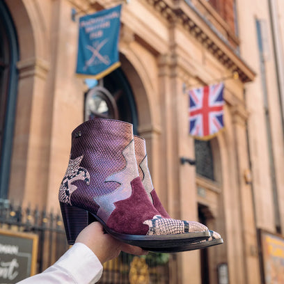 Stevie Dames Enkellaarsjes Leer Merlot