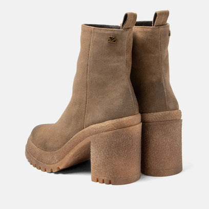 Rowan Dames Boots Suede Taupe