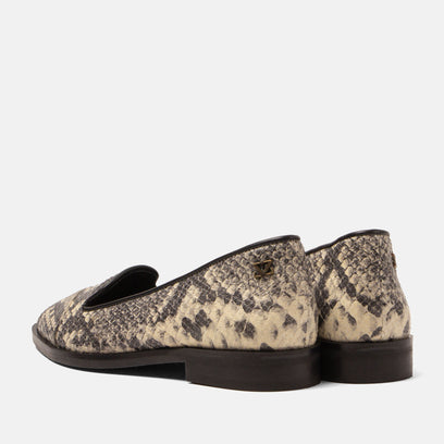 Flora Dames Ballerina Flats Leer Offwhite