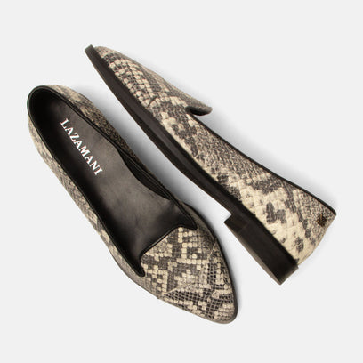 Flora Dames Ballerina Flats Leer Offwhite