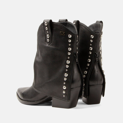 Yara Dames Sleeve Boots Leer Black