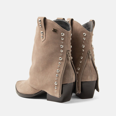 Yara Dames Sleeve Boots Suede Fango