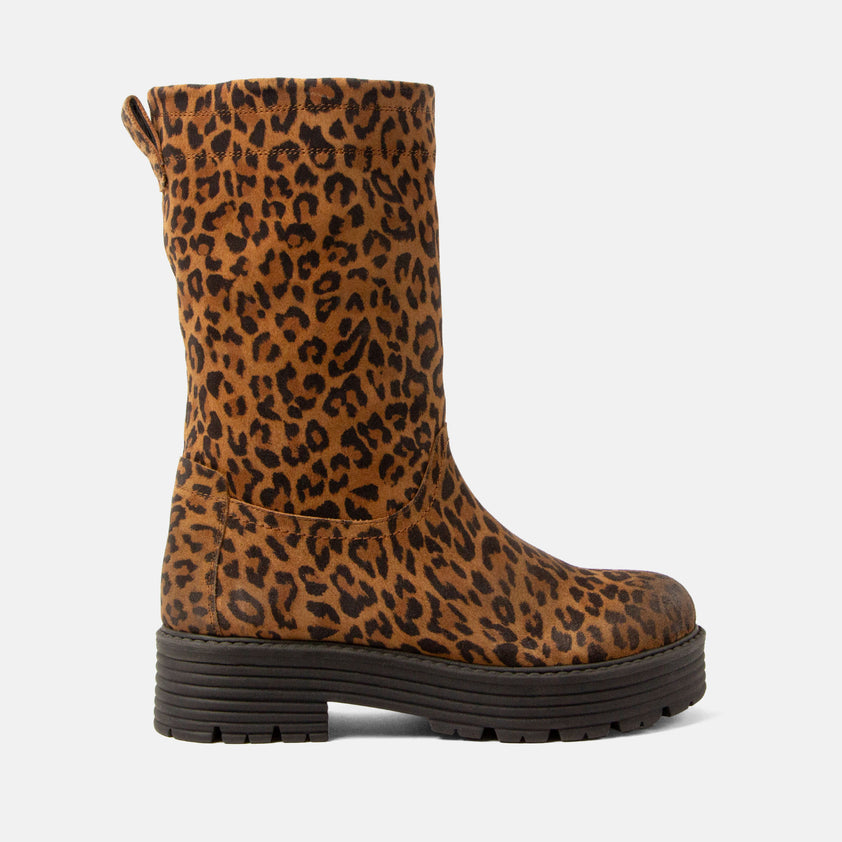 Jacky Dames Boots Suede Tan/Leo