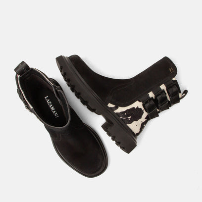 Maddy Dames Boots Suede Black/White