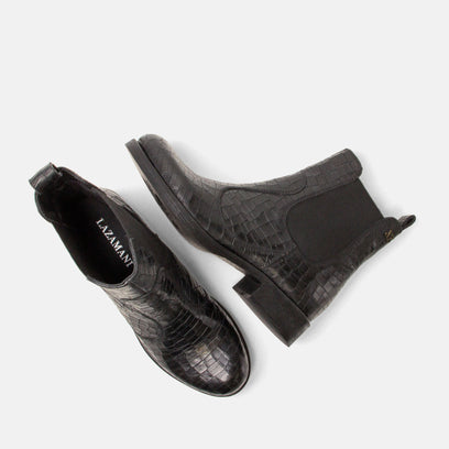 Marij Dames Chelsea Boots Leer Black