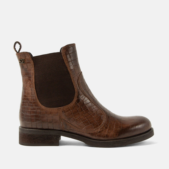 Marij Dames Chelsea Boots Leer Brown Marij Dames Chelsea Boots Leer Brown