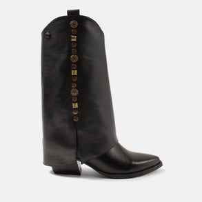 Kiki Dames Laarzen Leer Black Kiki Dames Laarzen Leer Black