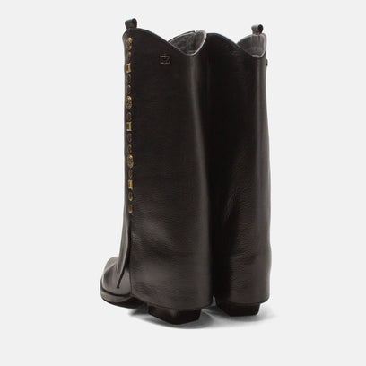 Kiki Dames Laarzen Leer Black