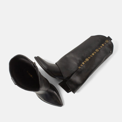 Kiki Dames Laarzen Leer Black