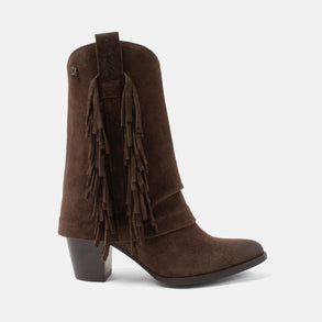 Emi Dames Laarzen Suede Brown Emi Dames Laarzen Suede Brown