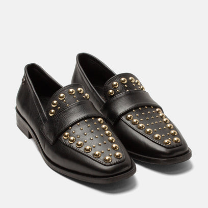 Benthe Dames Loafers Leer Black