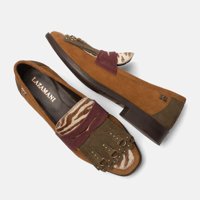 Lola Dames Loafers Suede Tan