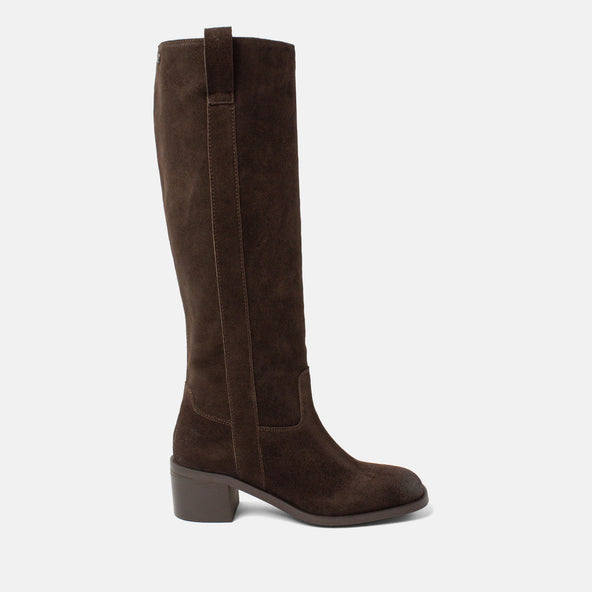 Elin Dames Laarzen Suede Brown Elin Dames Laarzen Suede Brown