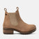 Lia Dames Chelsea Boots Leer Taupe