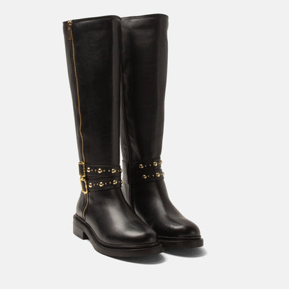 Emma Dames Laarzen Leer Black