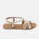 Zoe Leren Dames Sandalen Gold