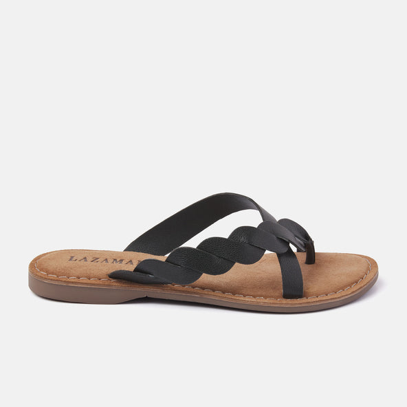 Ava Leren Dames Slippers Black Ava Leren Dames Slippers Black