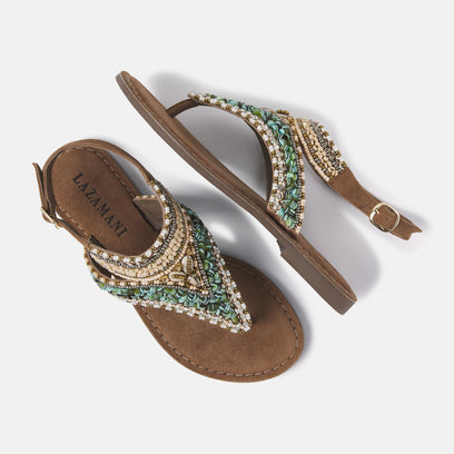 Estella Dames Sandalen Leer Taupe