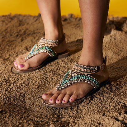 Estella Dames Sandalen Leer Taupe