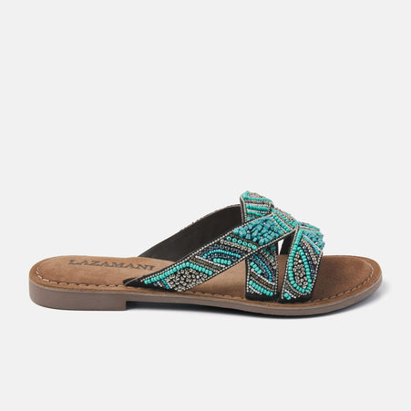 Dames Slippers 75.337 Aqua Dames Slippers 75.337 Aqua