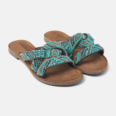 Dames Slippers 75.337 Aqua