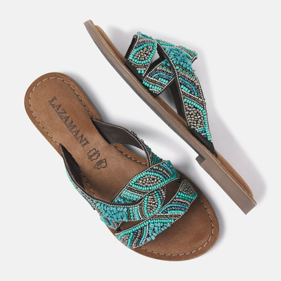 Dames Slippers 75.337 Aqua